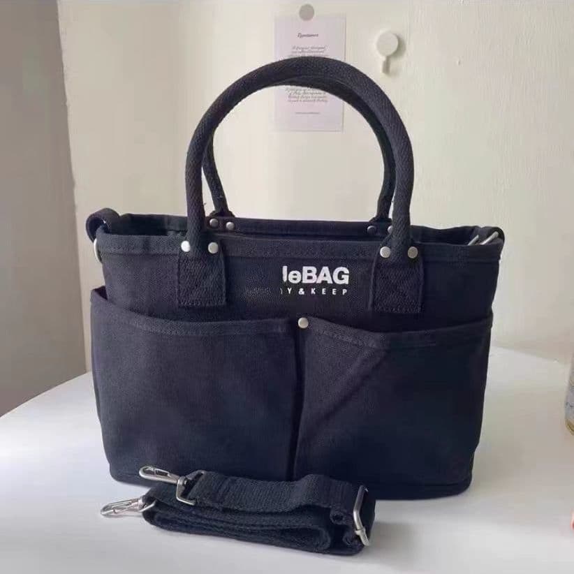 image-Multifunctional Baby Women's Crossbody Large Capacity Portable Canvas Bag