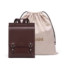 image-Women's Genuine Leather British College Style Computer Bag