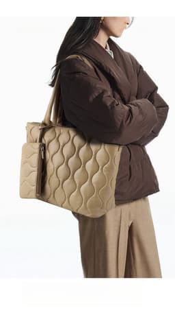 image-Lightweight Simple Commuter Portable Shoulder Bag Large Capacity Multi-compartment