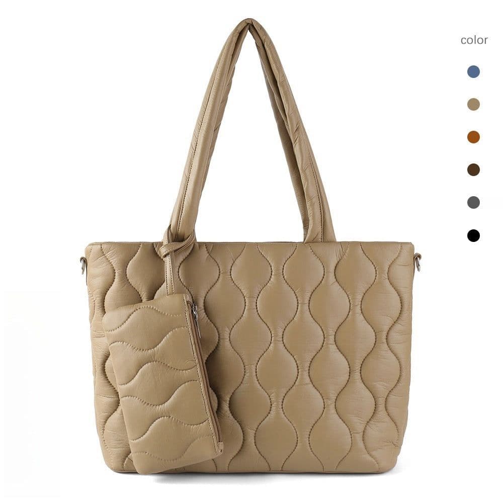 image-Lightweight Simple Commuter Portable Shoulder Bag Large Capacity Multi-compartment