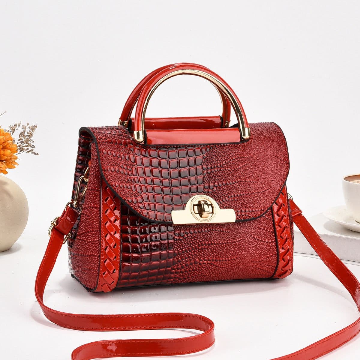 image-Women's Small Square Fashion Shoulder Crossbody Bag