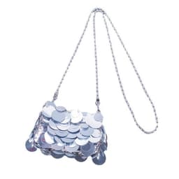 image-Handmade Women's Woven Bag Chain Sequined Shoulder Messenger Bag