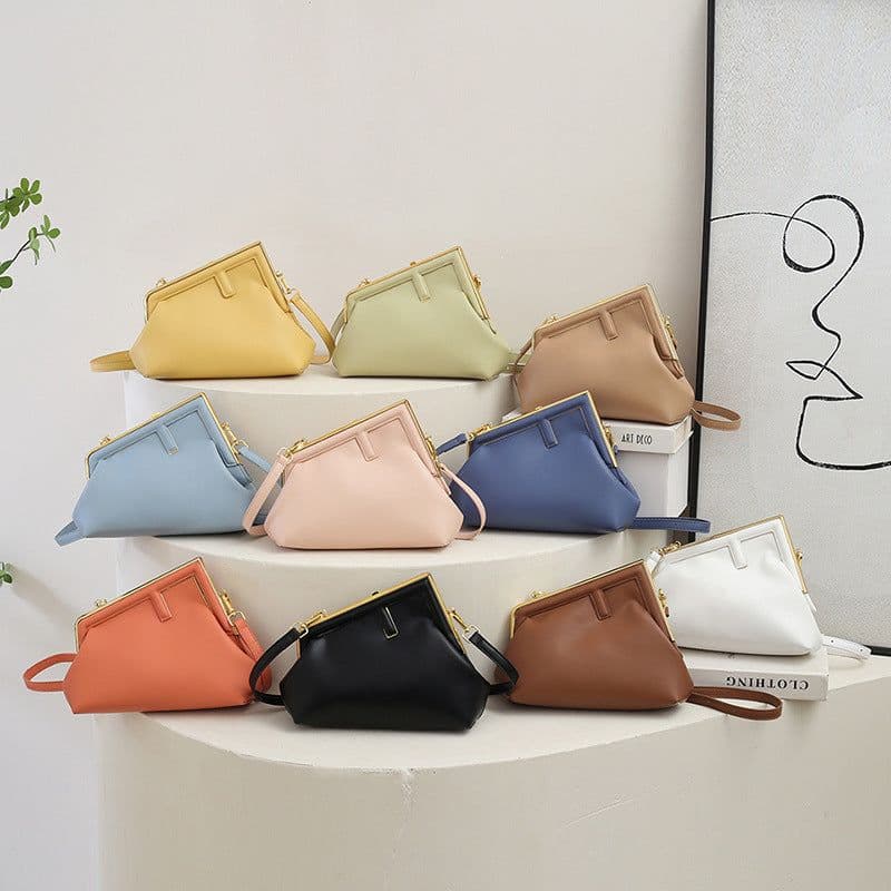 image-All-match Messenger Bag Irregular Niche Textured One-shoulder Bag