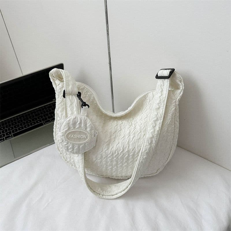 image-South Korea Ins Girl's Fashionable Cloud Puff Flower Shoulder Bag
