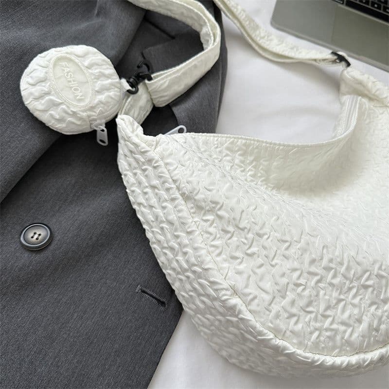 image-South Korea Ins Girl's Fashionable Cloud Puff Flower Shoulder Bag