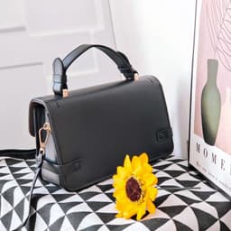 image-Comfortable Retro Small Square Pattern Ethnic Crossbody Bag
