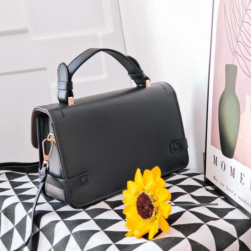 image-Comfortable Retro Small Square Pattern Ethnic Crossbody Bag