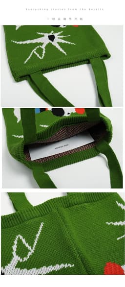 image-Puppy Knitted Bags Cute Large Crossbody Shoulder Bag