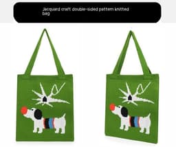 image-Puppy Knitted Bags Cute Large Crossbody Shoulder Bag
