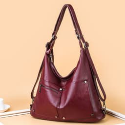 image-Autumn And Winter New Women's Portable Shoulder Crossbody Soft Surface Large Capacity Bag