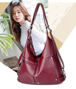 image-Autumn And Winter New Women's Portable Shoulder Crossbody Soft Surface Large Capacity Bag