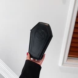 image-Halloween Cross Coffin Bag Fashion Retro Coin Purse