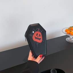 image-Halloween Cross Coffin Bag Fashion Retro Coin Purse