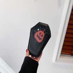 image-Halloween Cross Coffin Bag Fashion Retro Coin Purse