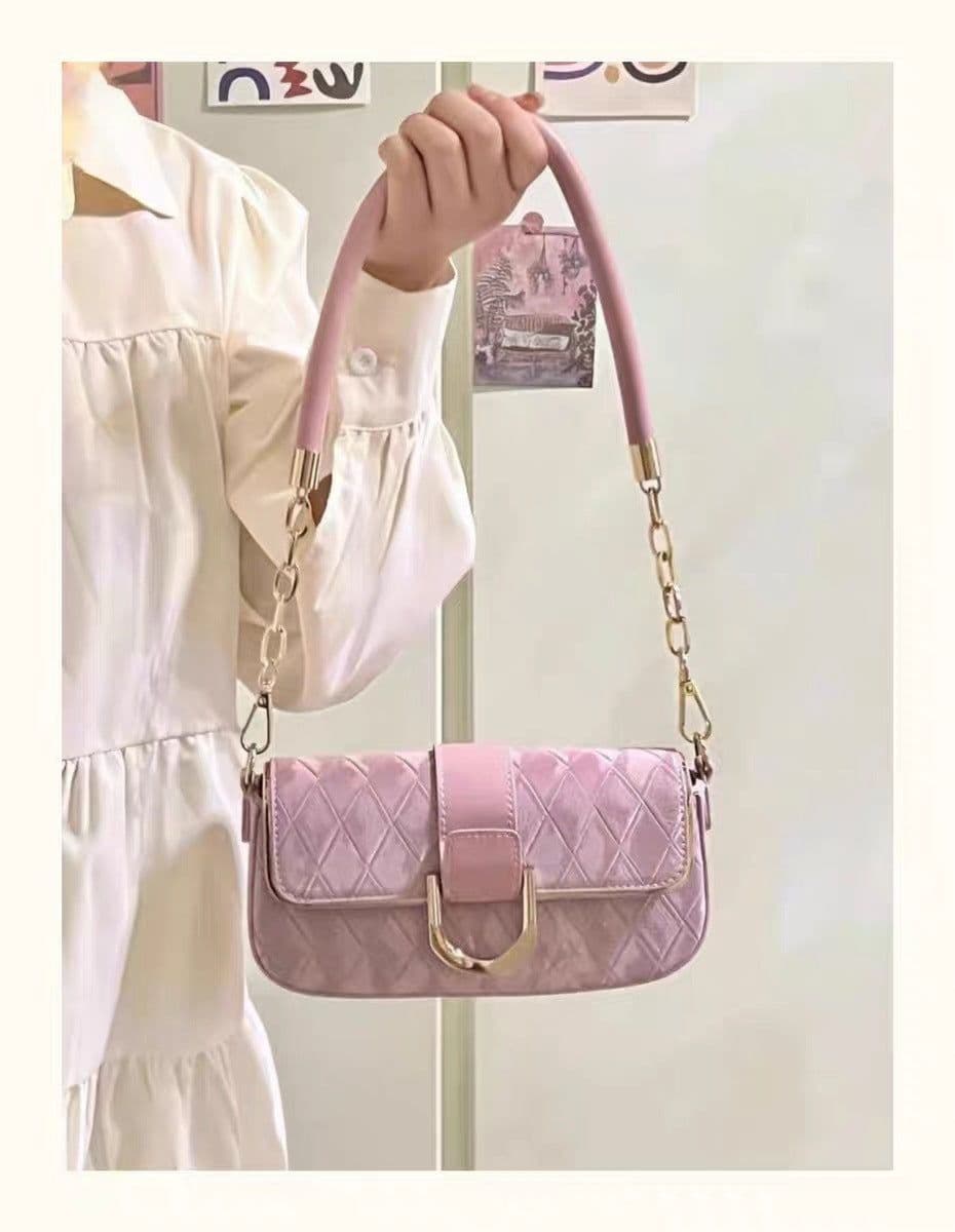 image-Chain Small Square Bag Shoulder Crossbody Underarm Bag