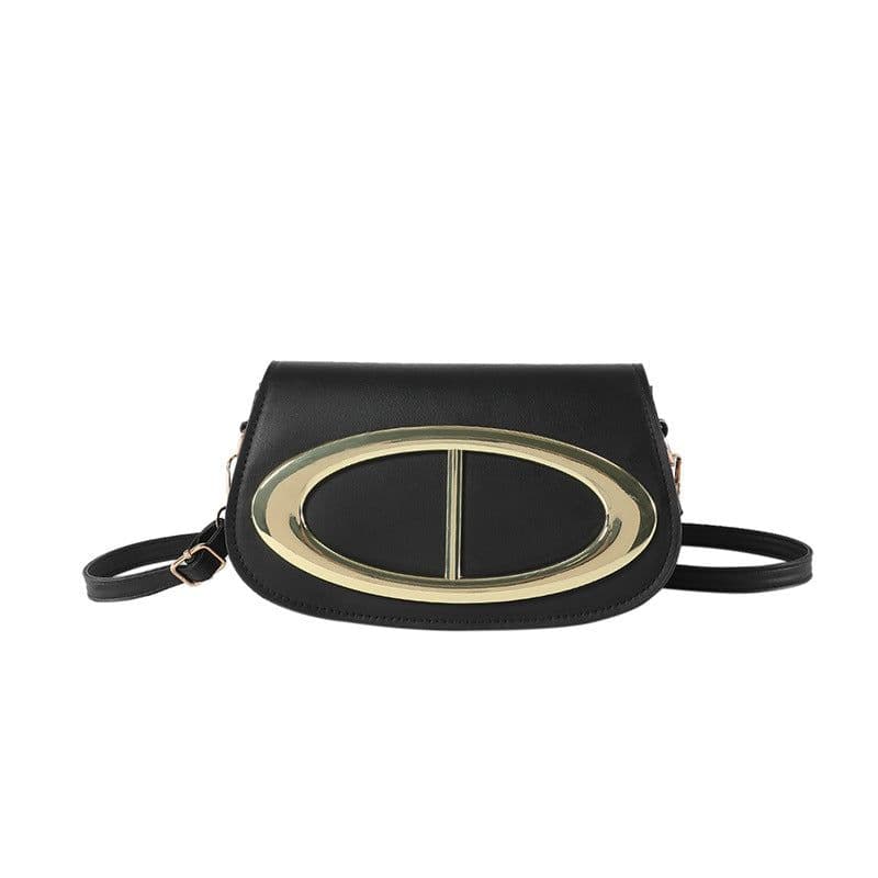 image-Stylish Good Texture Western Style Lock Single Shoulder Messenger Bag