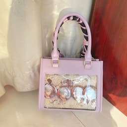 image-Rhombus Lace Japanese Cute Portable Crossbody Bag For Women