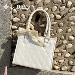 image-Rhombus Lace Japanese Cute Portable Crossbody Bag For Women