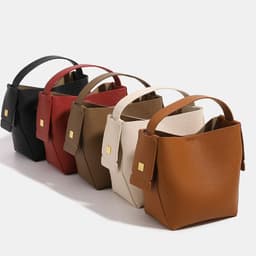 image-Simple Vintage Commuter Women Handbags Business Small Crossbody Shoulder Bags Fashion Trend Luxury Leather Bags
