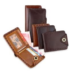 image-Vintage Men's Long Oily Leather First Layer Cowhide Wallet