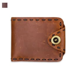 image-Vintage Men's Long Oily Leather First Layer Cowhide Wallet