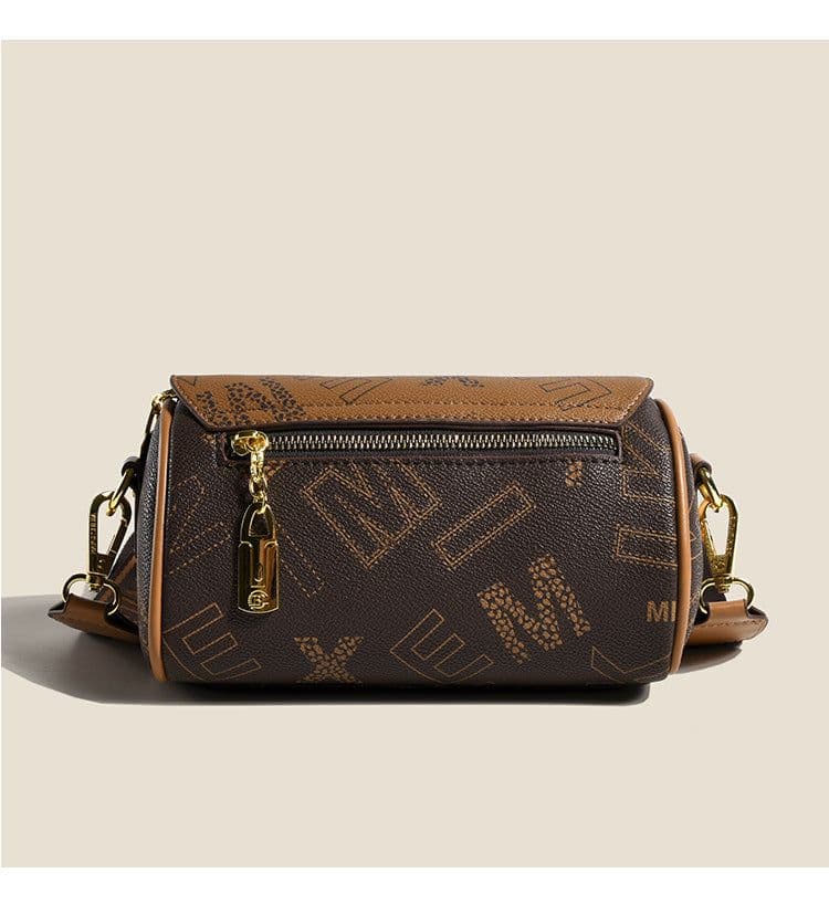 image-Retro Printed Double-sided Small Women's Fashion All-match Shoulder Messenger Bag