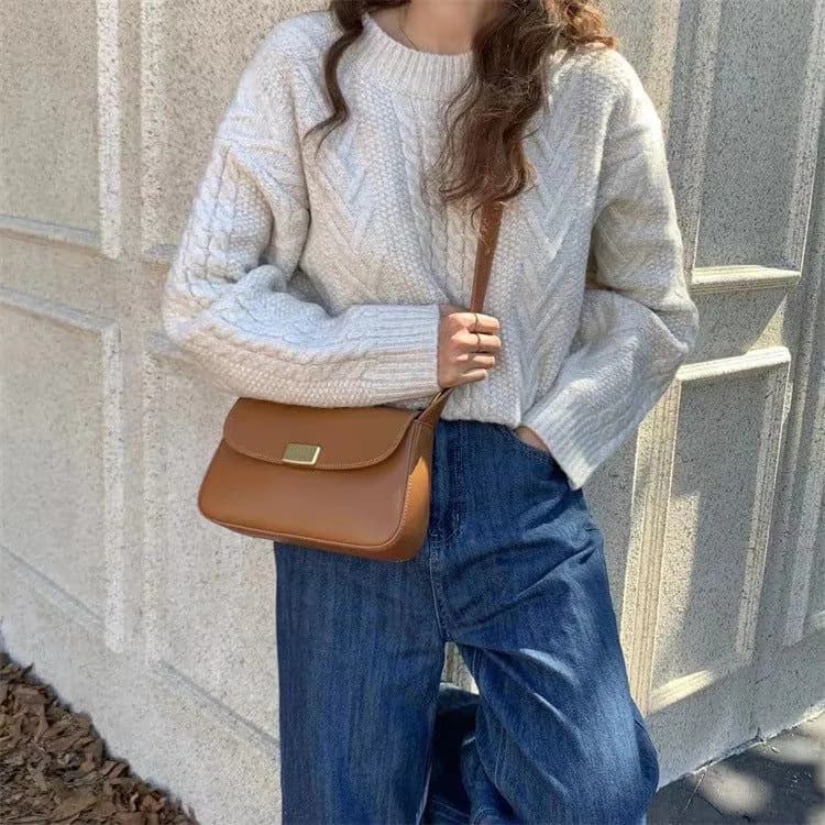 image-Autumn And Winter New Minority All-match Casual Small Square Bag Shoulder Underarm Messenger Bag