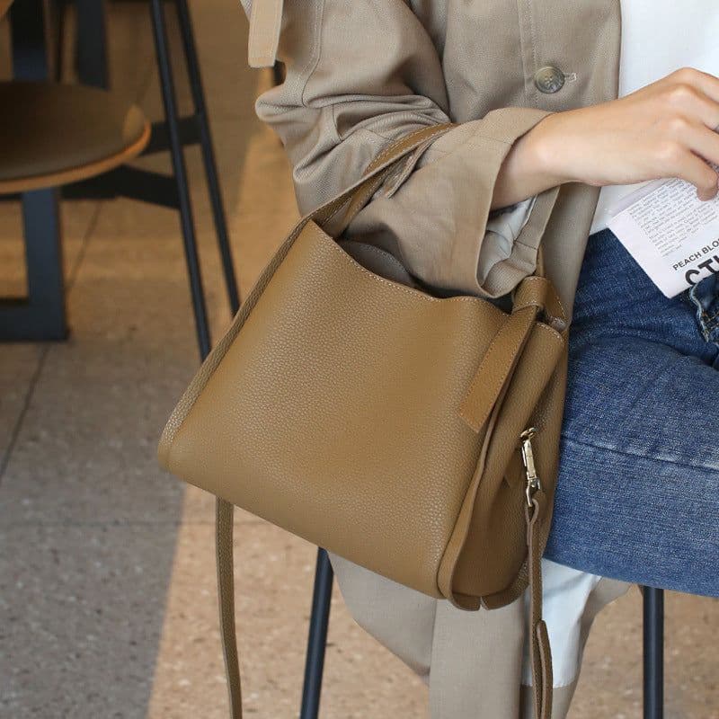 image-Women's Shoulder Bag Fashionable All-match Bucket