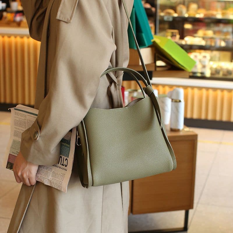 image-Women's Shoulder Bag Fashionable All-match Bucket