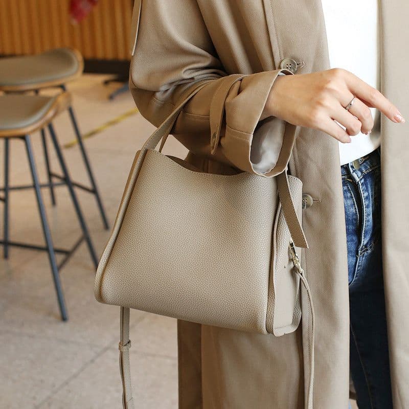 image-Women's Shoulder Bag Fashionable All-match Bucket