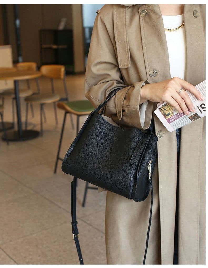 image-Women's Shoulder Bag Fashionable All-match Bucket