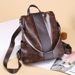 image-Women's Fashion Simple Casual Large-capacity Backpack