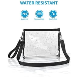 image-Transparent Crossbody Bag Wallet Travel Handbag