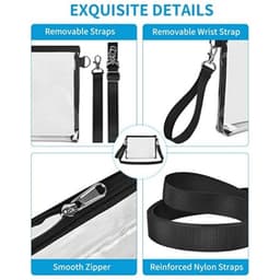 image-Transparent Crossbody Bag Wallet Travel Handbag