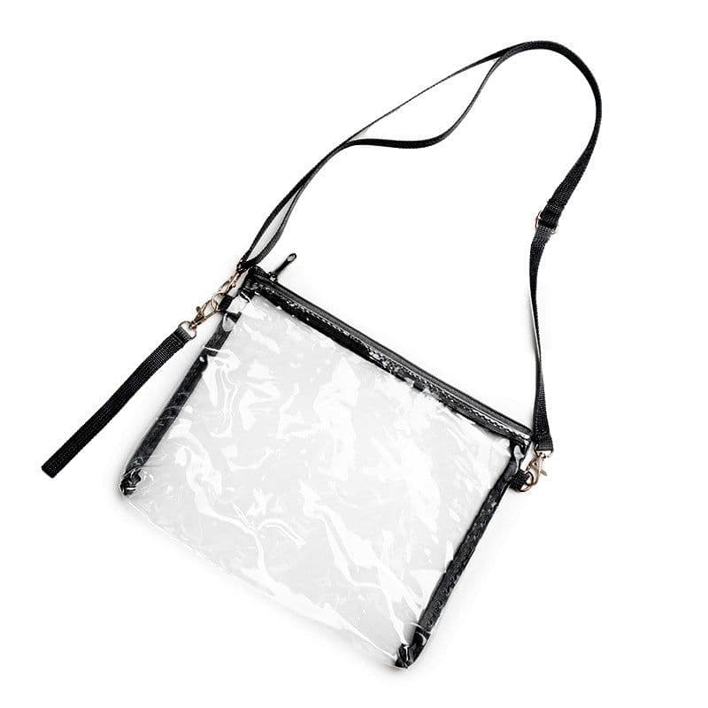 image-Transparent Crossbody Bag Wallet Travel Handbag