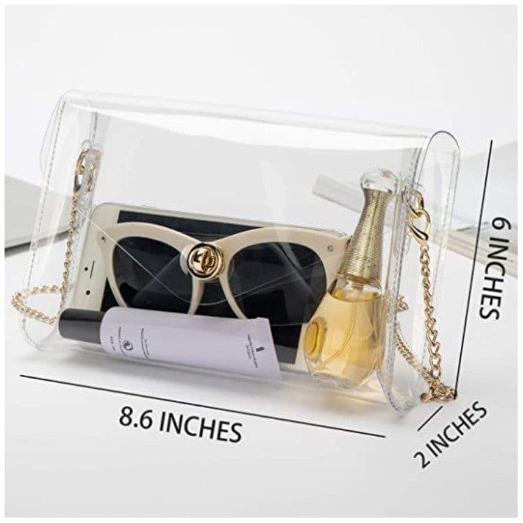 image-Women's Cute Sport Transparent Wallet Gift Messenger Bag