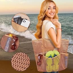 image-Out Portable Travel Beach Bag Shoulder Handbag