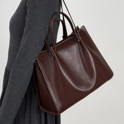 image-Autumn And Winter One Shoulder Genuine Leather Large Capacity Commuter High-grade Portable Women's Bag
