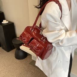 image-Women's Boston Tote Shoulder Bow Underarm Bag