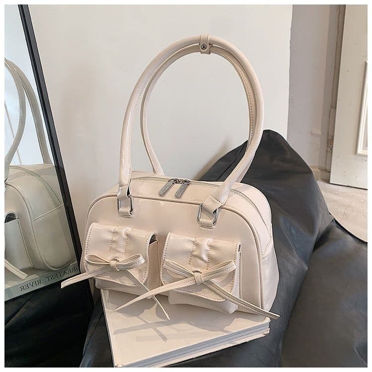 image-Women's Boston Tote Shoulder Bow Underarm Bag