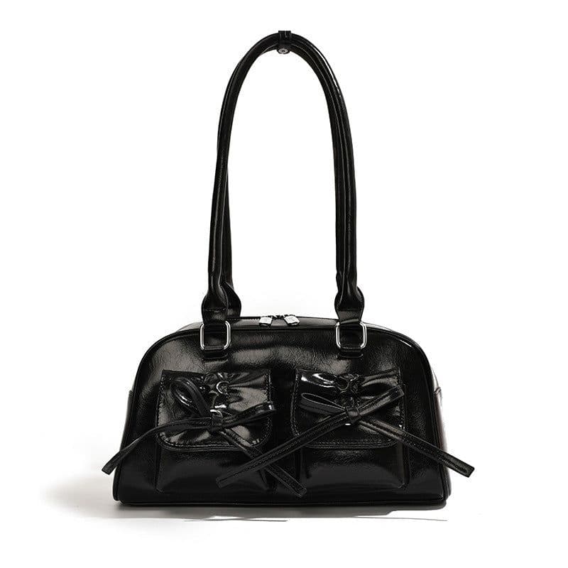 image-Women's Boston Tote Shoulder Bow Underarm Bag