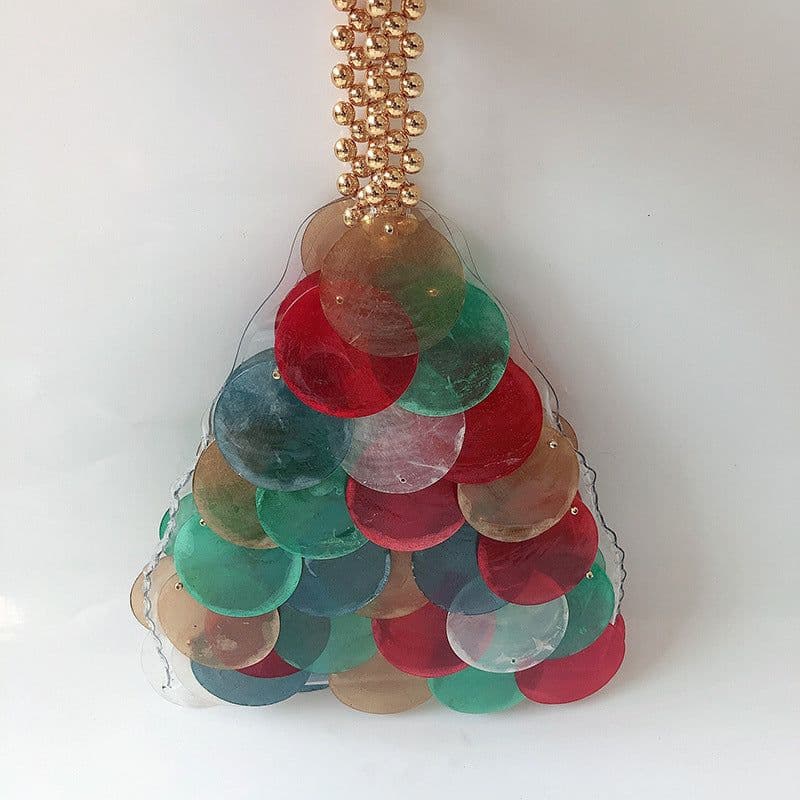 image-Prawn Crackers Triangle Bag Simple Portable Shell Bag Cross-border