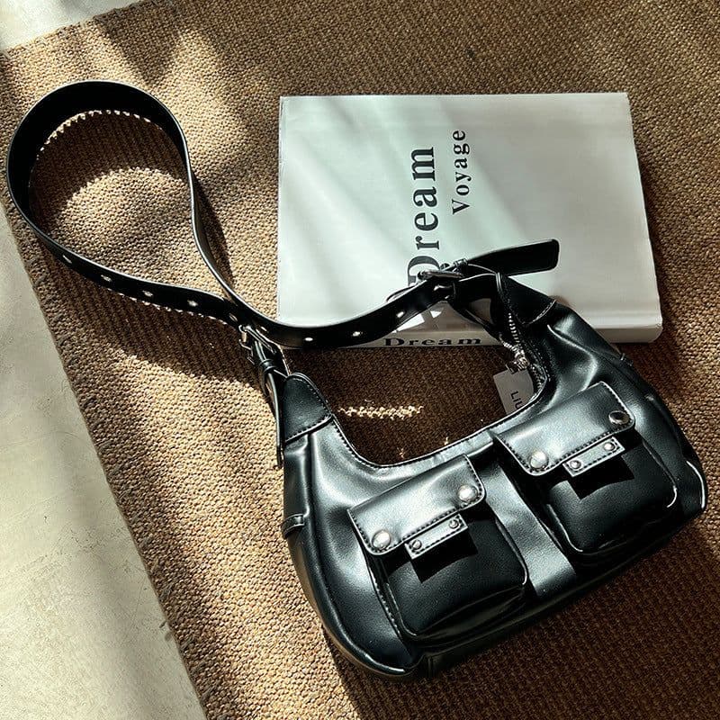image-Special-interest Design Locomotive Style 2023 New High Sense Fashion Ins One Shoulder Bag