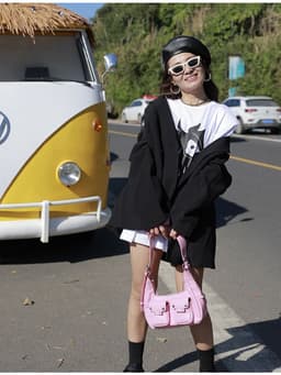 image-Special-interest Design Locomotive Style 2023 New High Sense Fashion Ins One Shoulder Bag