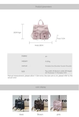 image-Spring Popular Fashion Bowknot Soft Leather Cute Large Capacity Versatile Commuter Hand-carrying Bag