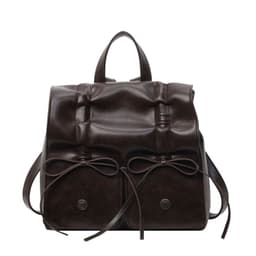 image-Spring Popular Fashion Bowknot Soft Leather Cute Large Capacity Versatile Commuter Hand-carrying Bag