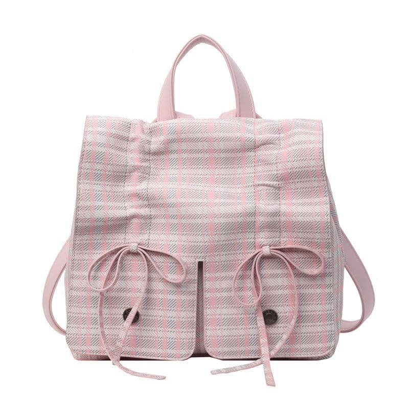 image-Spring Popular Fashion Bowknot Soft Leather Cute Large Capacity Versatile Commuter Hand-carrying Bag