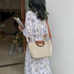 image-Women's Versatile Crossbody Fashion Personality Woven Bag