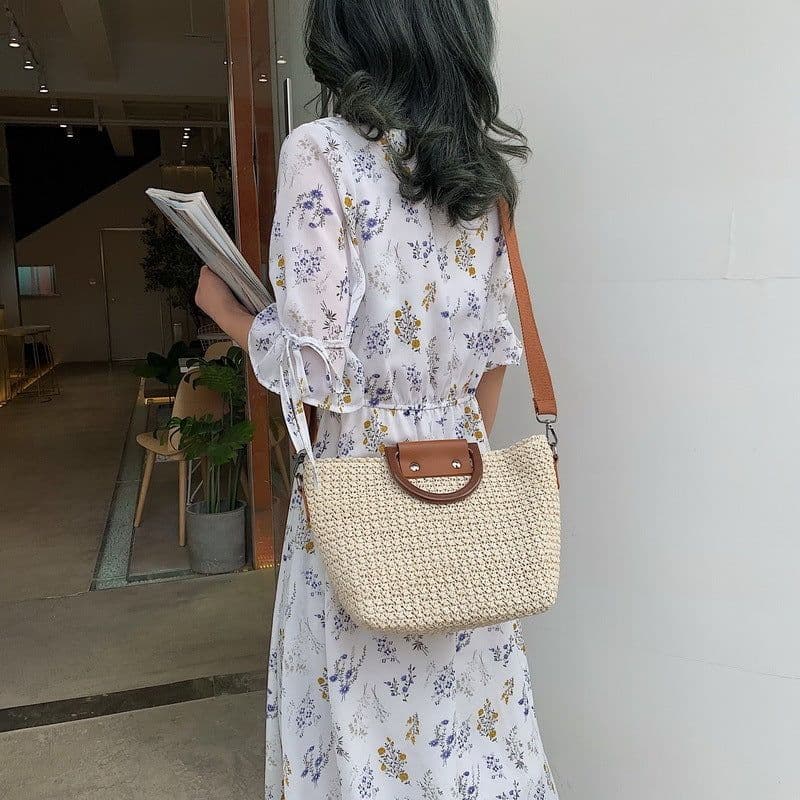 image-Women's Versatile Crossbody Fashion Personality Woven Bag