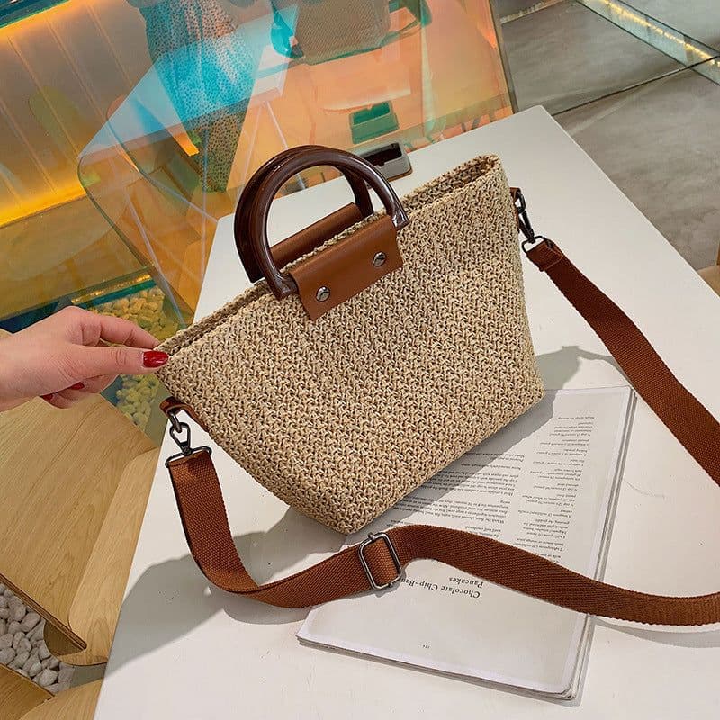 image-Women's Versatile Crossbody Fashion Personality Woven Bag